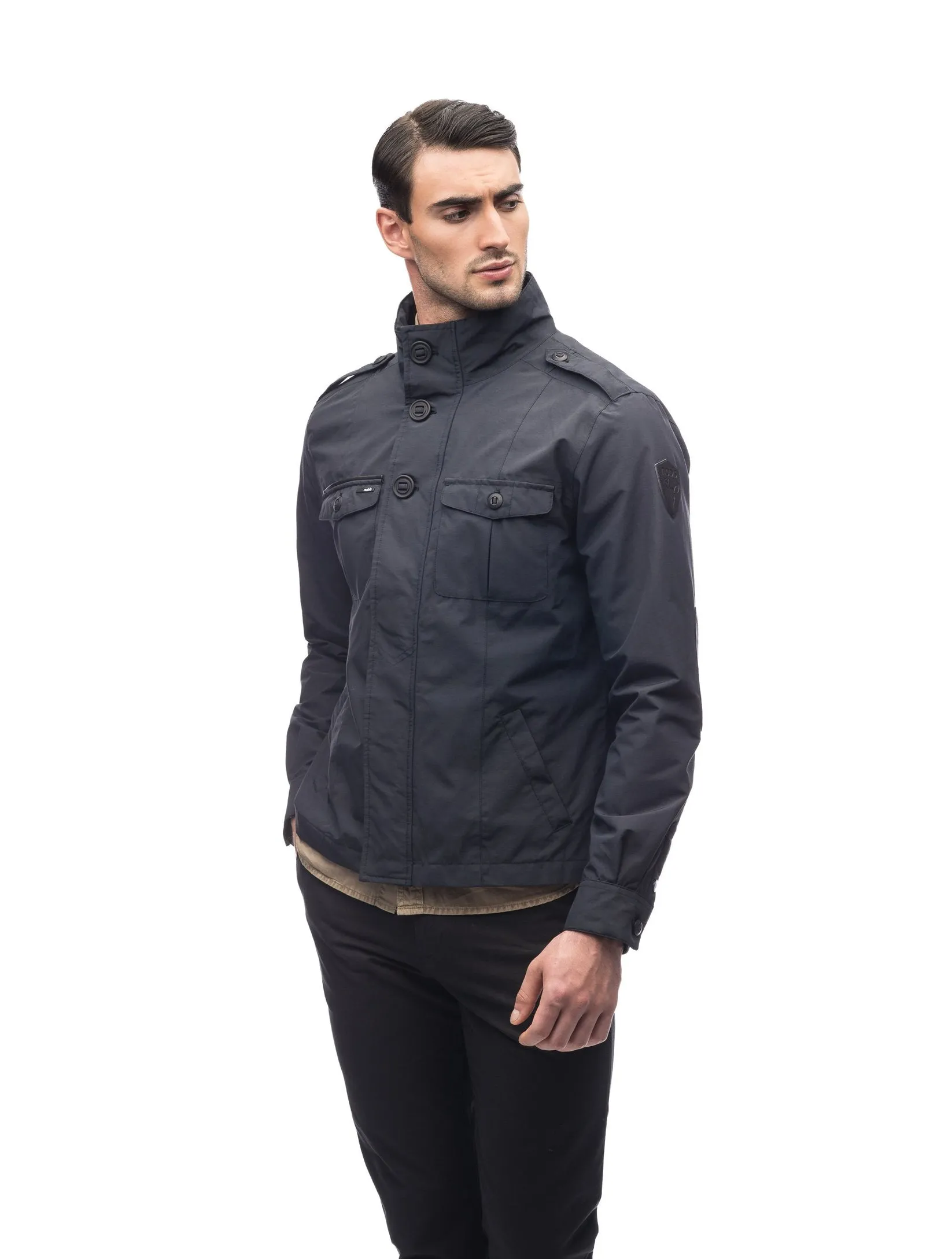 ADMIRAL MEN'S SHIRT JACKET BLACK