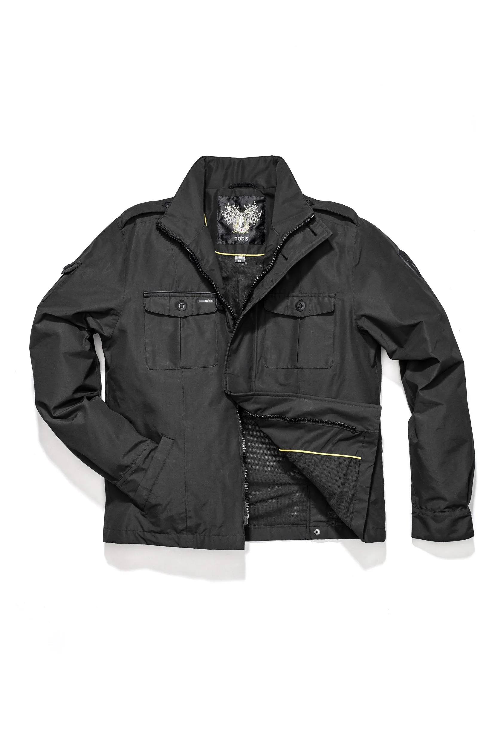 ADMIRAL MEN'S SHIRT JACKET BLACK