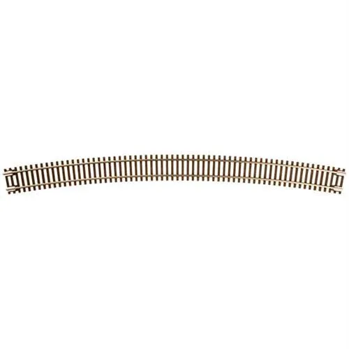 Atlas N Code 55 Track w/Nickel-Silver Rail & Brown Ties - 21-1/4" Radius Full Curve pkg(6)