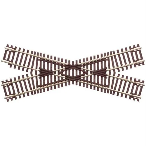 Atlas N Code 55 Track w/Nickel-Silver Rail & Brown Ties - 30-Degree Crossing