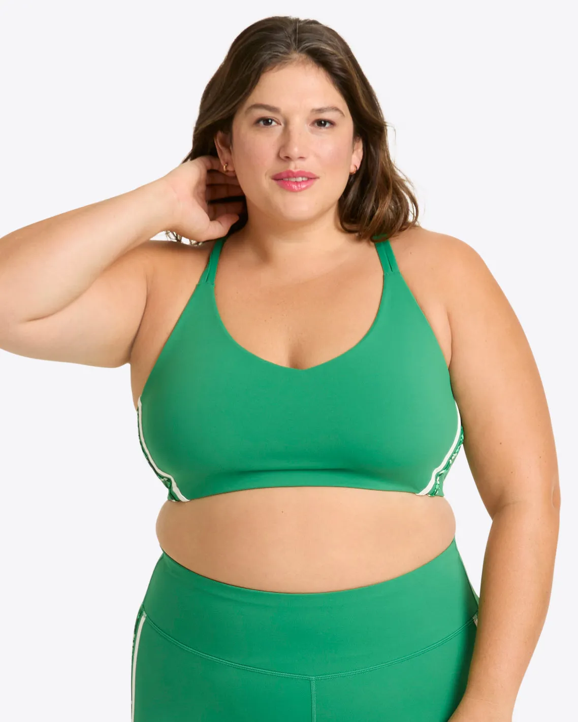 Crossback Sports Bra in Green