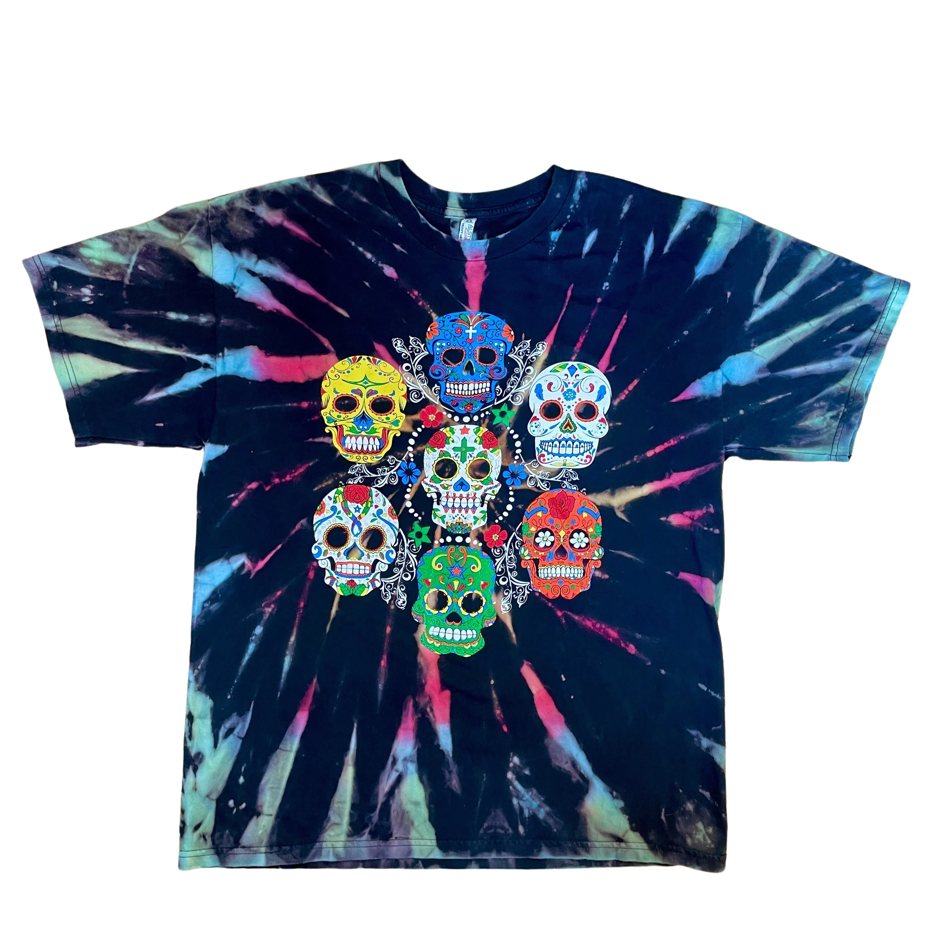 Dia de los Muertos Tie-dye Tee | XL