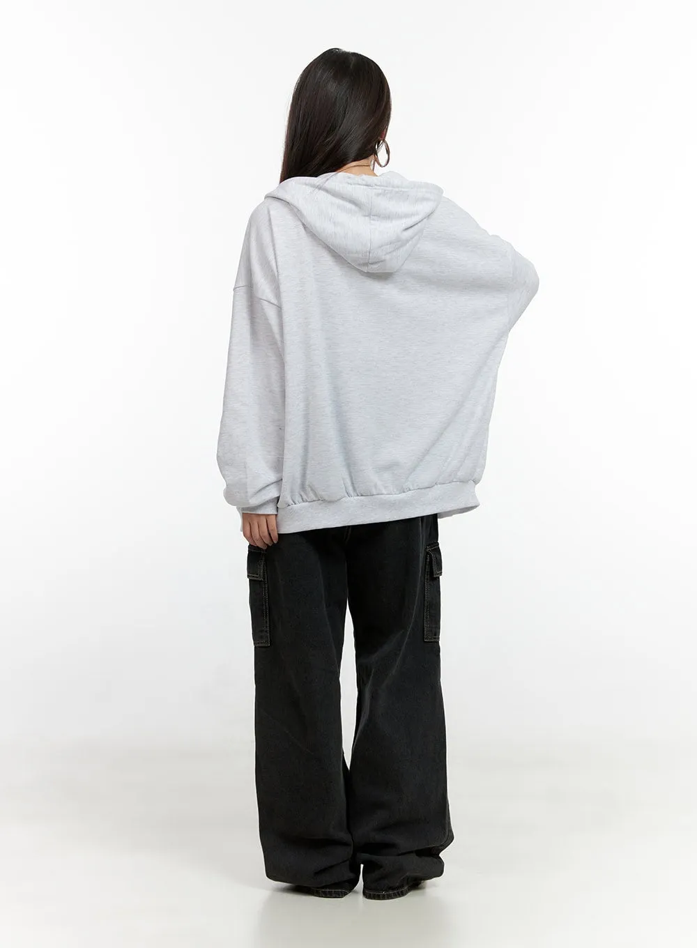 Graphic Zip-Up Hoodie CN406