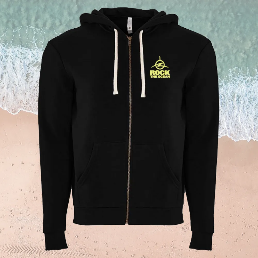 NEON SHARK ZIP UP HOODIE