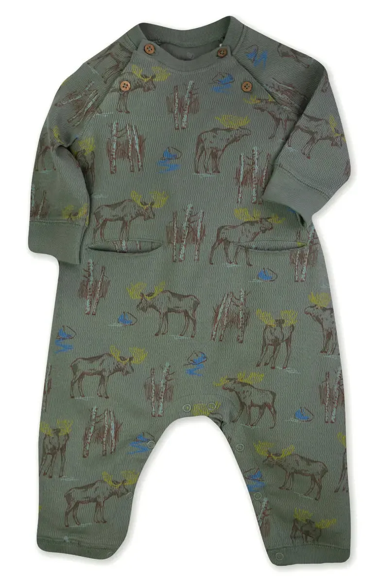 Oliver & Rain Moose Green Coverall