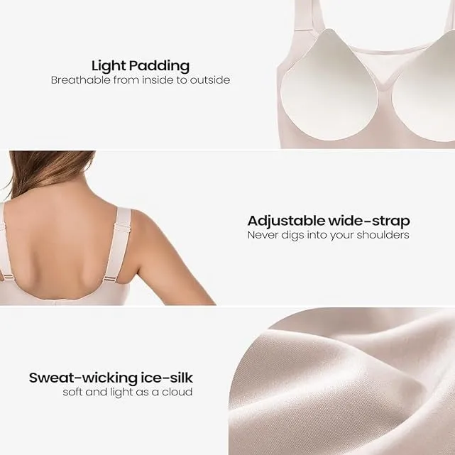 Seamless Mesh Wireless Bra