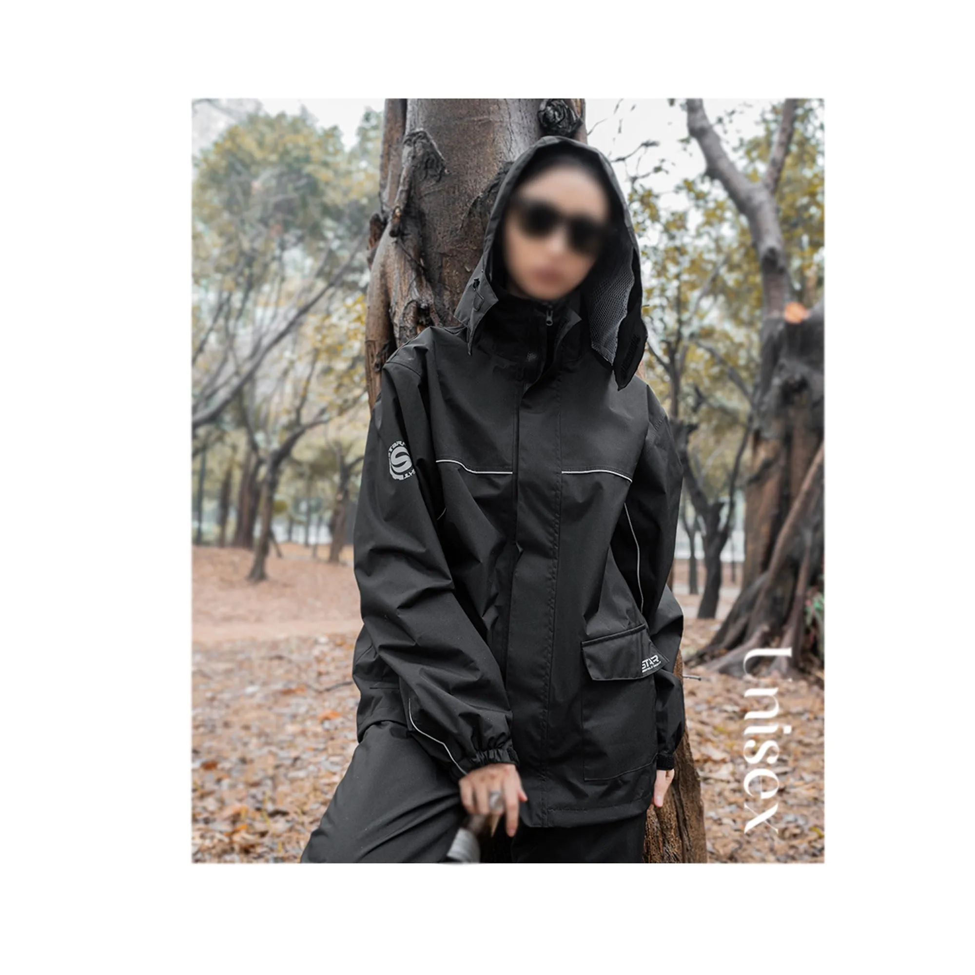 Star Field Knight Motorcycle Riding Raincoat Set for Men & Women - 863387