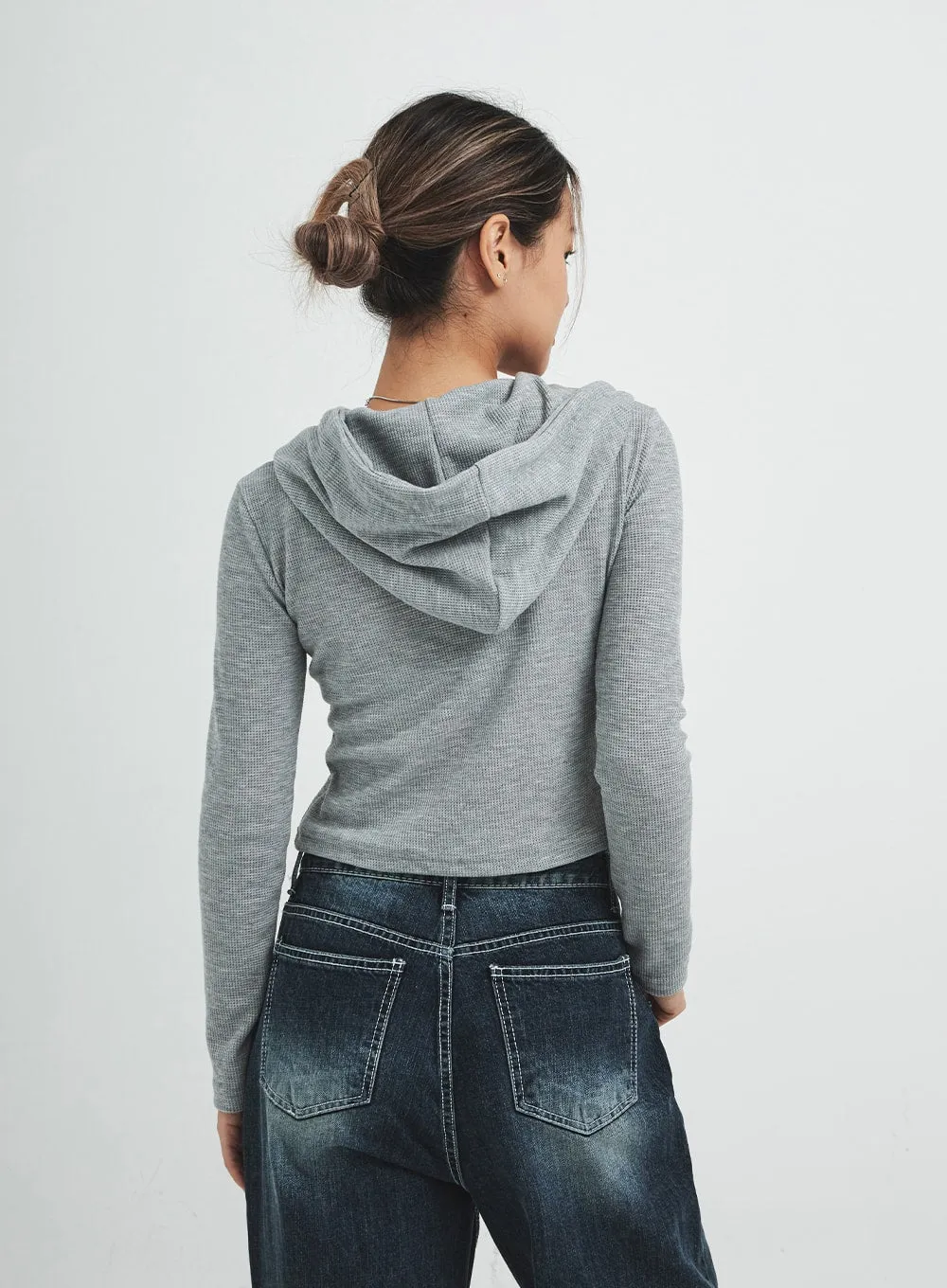 Waffle Hoodie Zip Up CS15